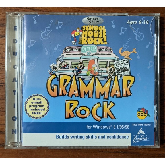 School House Rock! Grammar Rock CD-ROM Windows 3.1 - 1995 or 1998 - Picture 1 of 4